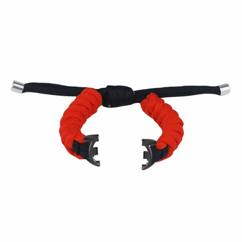 Xiaomi Smart Band 8 / Smart Band 8 NFC Watch Band Contrast Color Braided Rope Bracelet - Sapphire+Orange