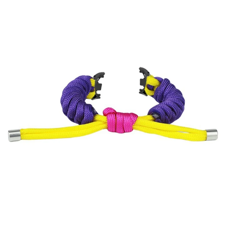 Xiaomi Smart Band 8 / Smart Band 8 NFC Watch Band Contrast Color Braided Rope Bracelet - Sapphire+Orange