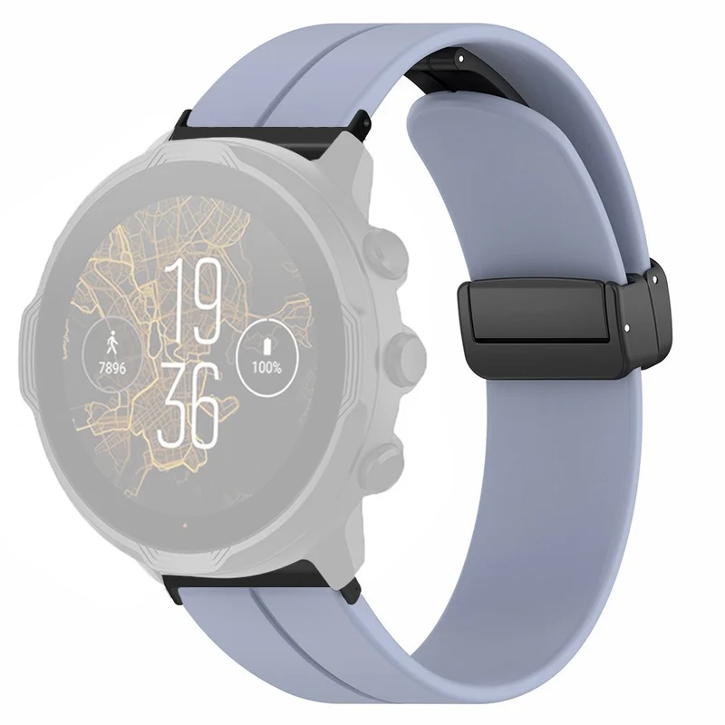 Suunto Spartan Sport Wrist HR Baro / Suunto 7 Silicone Wrist Strap 24mm Watch Band (Thick Spring Bar)