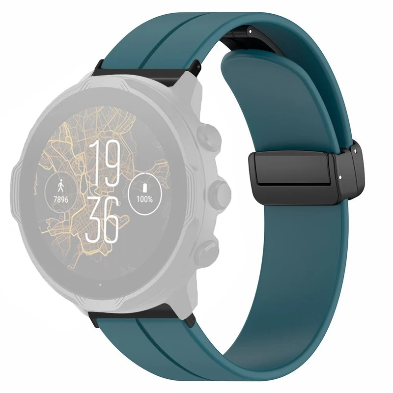 Suunto Spartan Sport Wrist HR Baro / Suunto 7 Silicone Wrist Strap 24mm Watch Band (Thick Spring Bar)