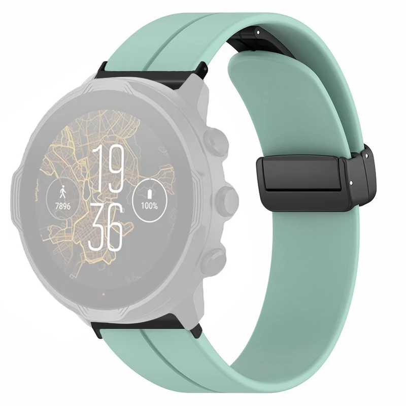 Suunto Spartan Sport Wrist HR Baro / Suunto 7 Silicone Wrist Strap 24mm Watch Band (Thick Spring Bar)