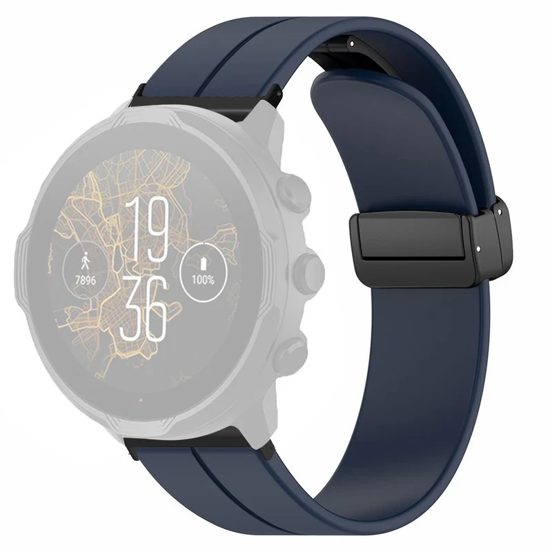 Suunto Spartan Sport Wrist HR Baro / Suunto 7 Silicone Wrist Strap 24mm Watch Band (Thick Spring Bar)