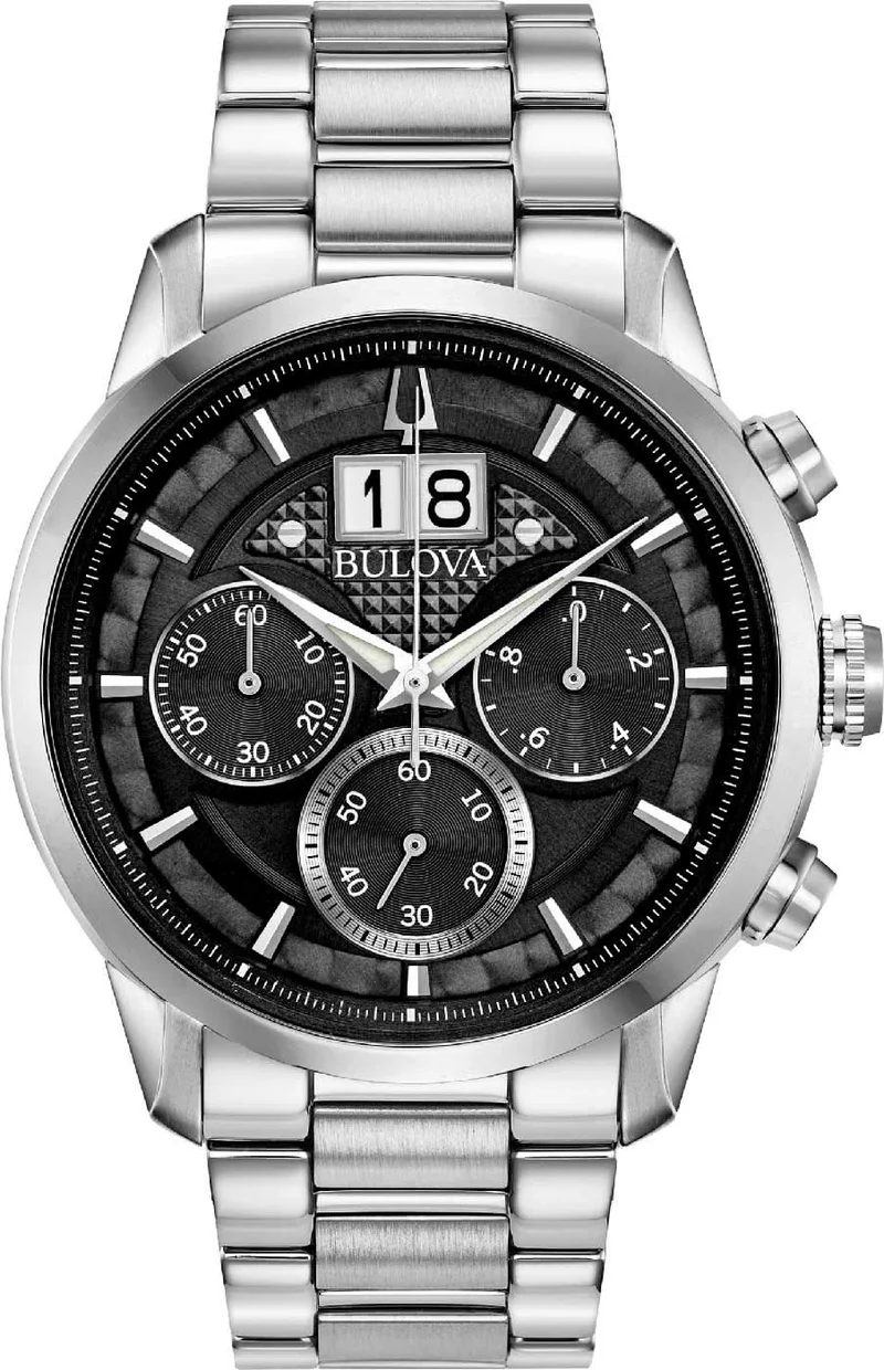 Bulova Sutton 96B319 Herrenuhr • High-Performance Quarz • Großdatum