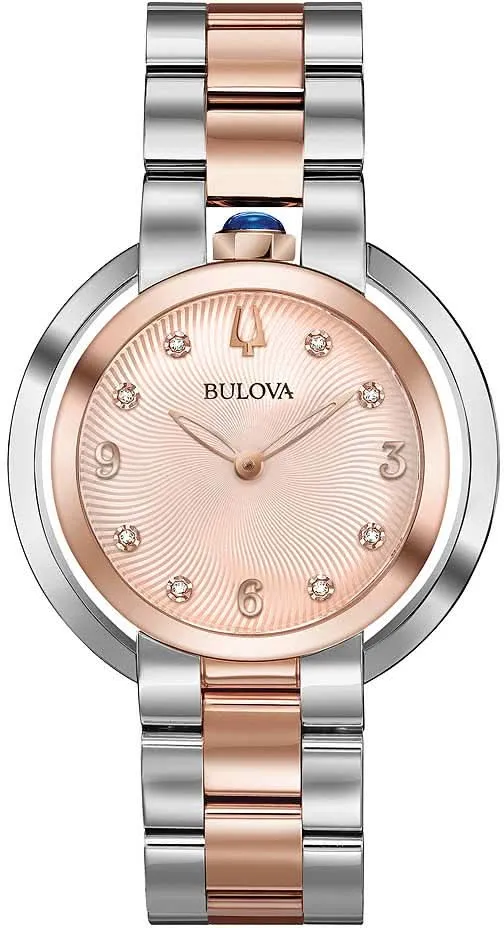 Bulova Rubaiyat 98P174 Damenuhr • 8 Diamanten • Saphirglas