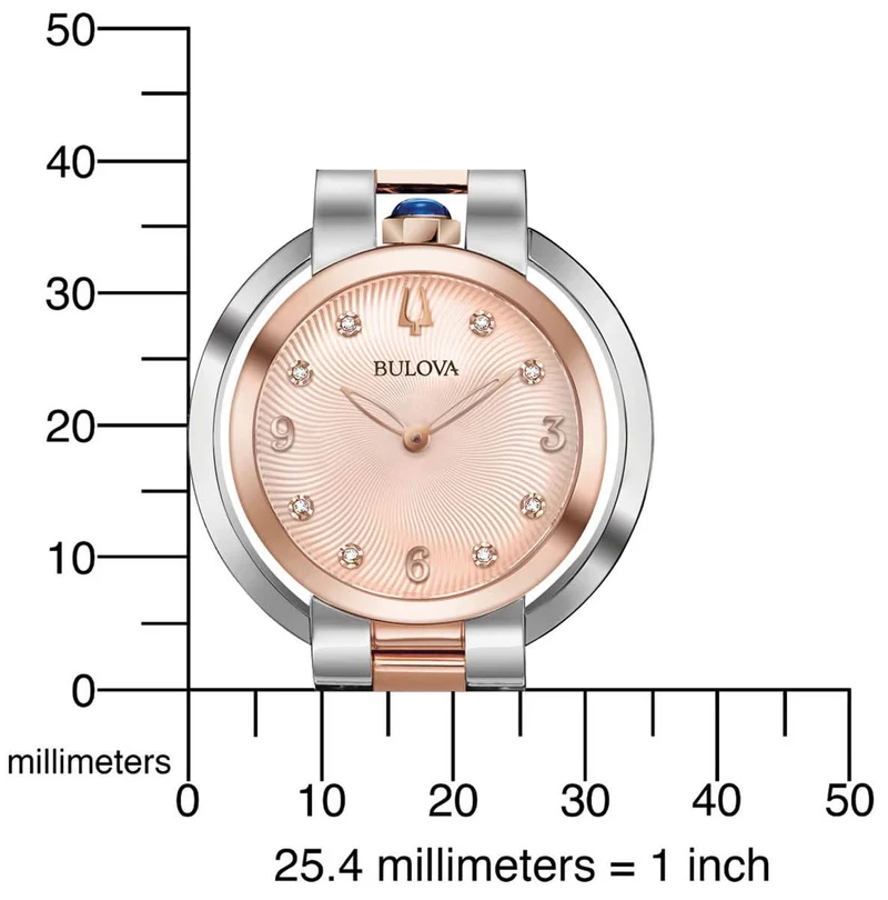 Bulova Rubaiyat 98P174 Damenuhr • 8 Diamanten • Saphirglas