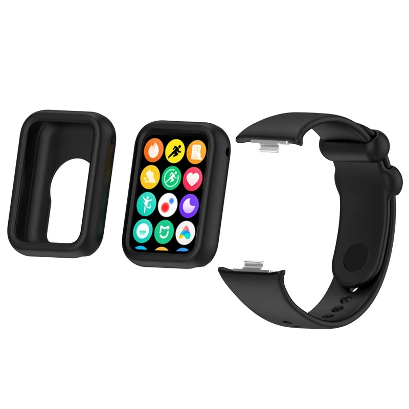 Xiaomi Smart Band 8 Pro Watch Band Silicone scratch-resistant Strap with Case