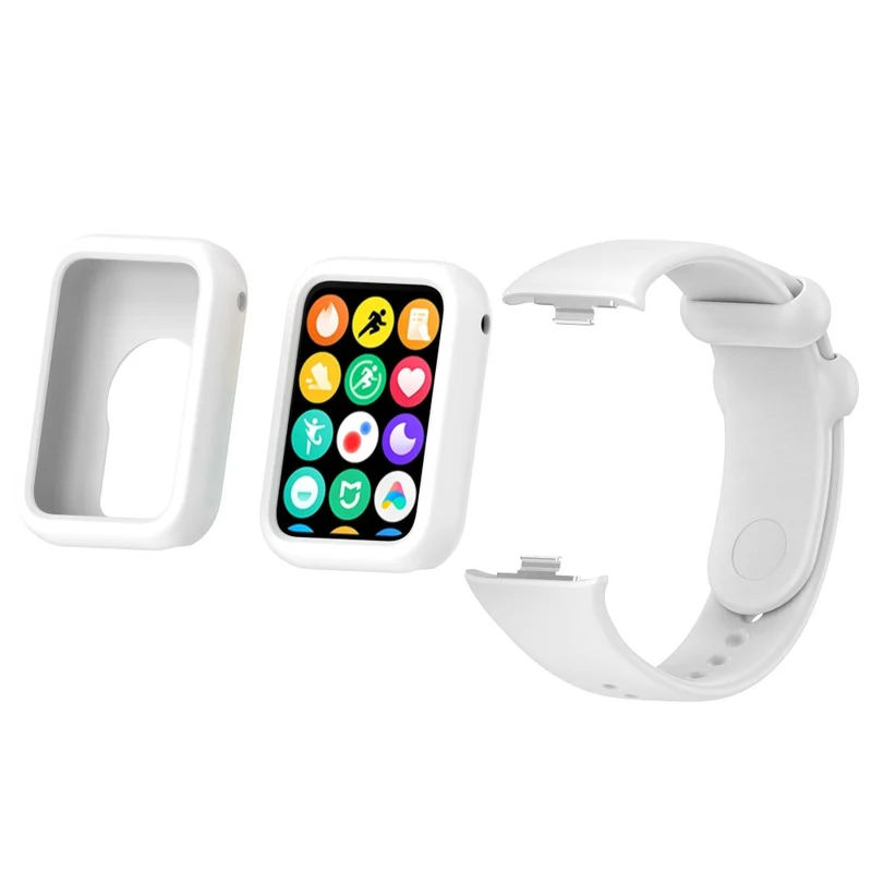 Xiaomi Smart Band 8 Pro Watch Band Silicone scratch-resistant Strap with Case