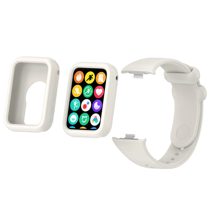 Xiaomi Smart Band 8 Pro Watch Band Silicone scratch-resistant Strap with Case