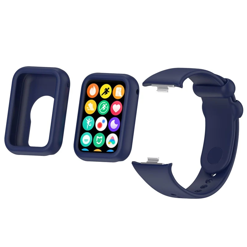 Xiaomi Smart Band 8 Pro Watch Band Silicone scratch-resistant Strap with Case