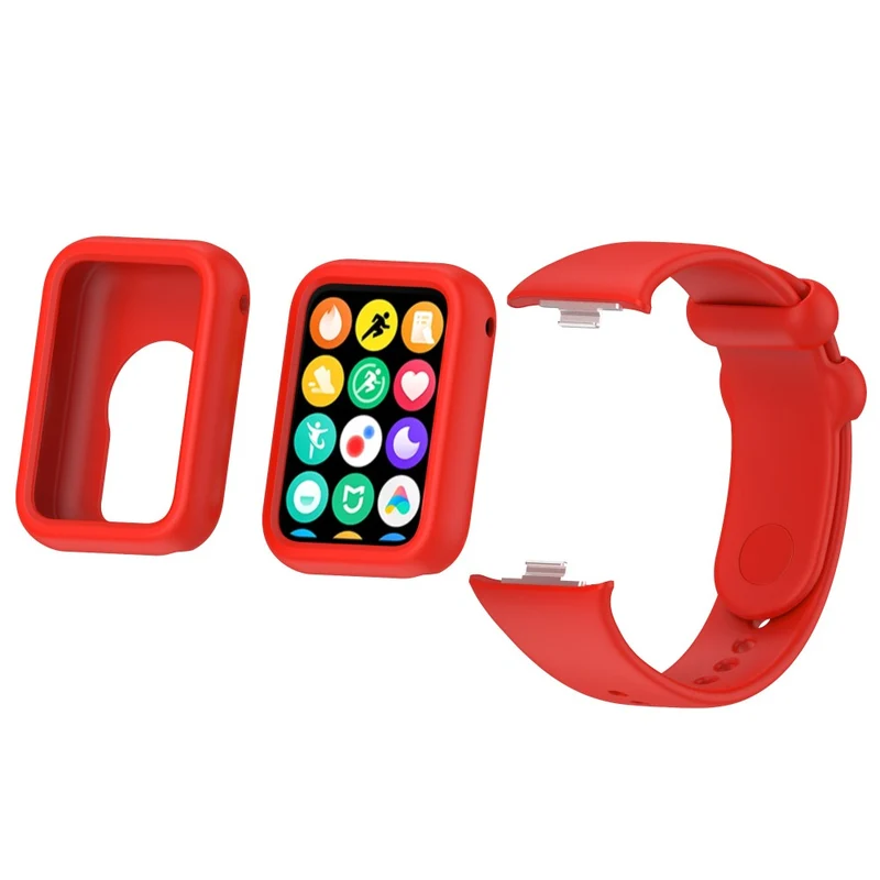 Xiaomi Smart Band 8 Pro Watch Band Silicone scratch-resistant Strap with Case