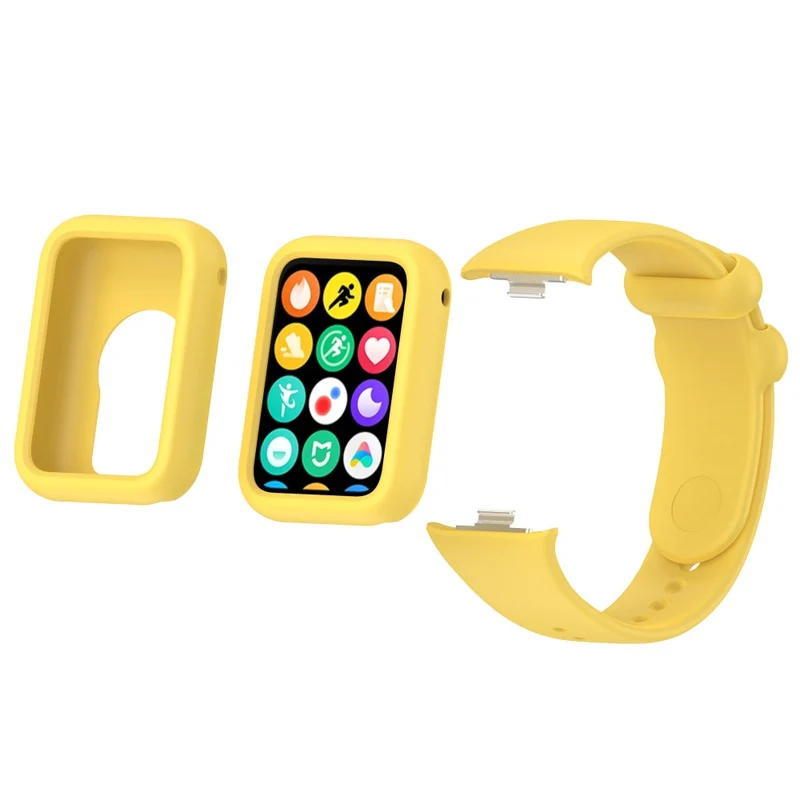 Xiaomi Smart Band 8 Pro Watch Band Silicone scratch-resistant Strap with Case