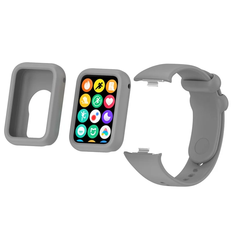 Xiaomi Smart Band 8 Pro Watch Band Silicone scratch-resistant Strap with Case