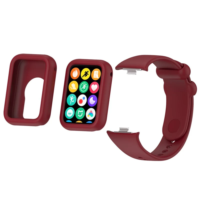 Xiaomi Smart Band 8 Pro Watch Band Silicone scratch-resistant Strap with Case