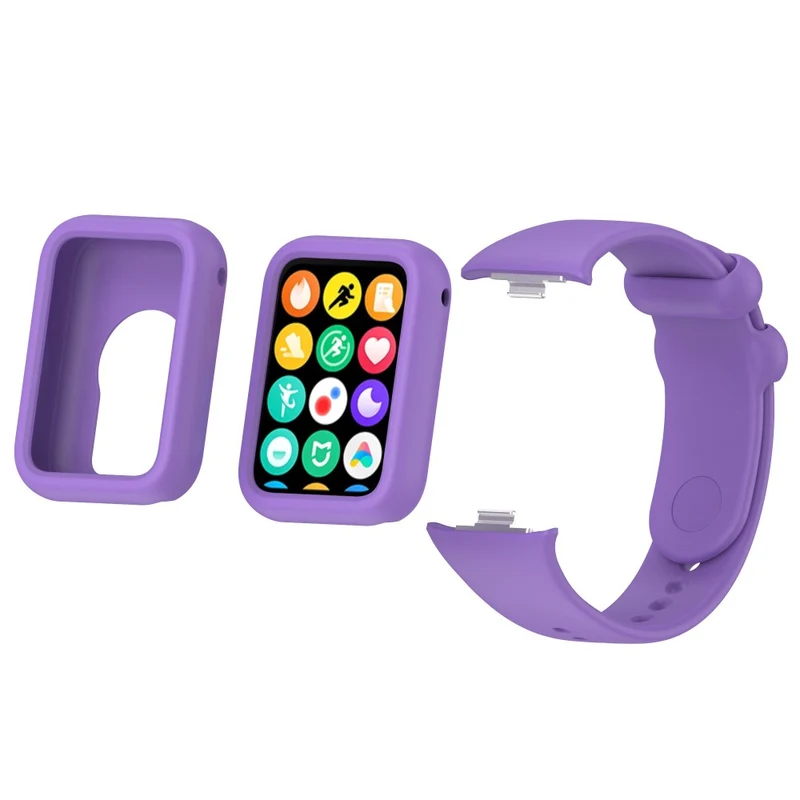 Xiaomi Smart Band 8 Pro Watch Band Silicone scratch-resistant Strap with Case