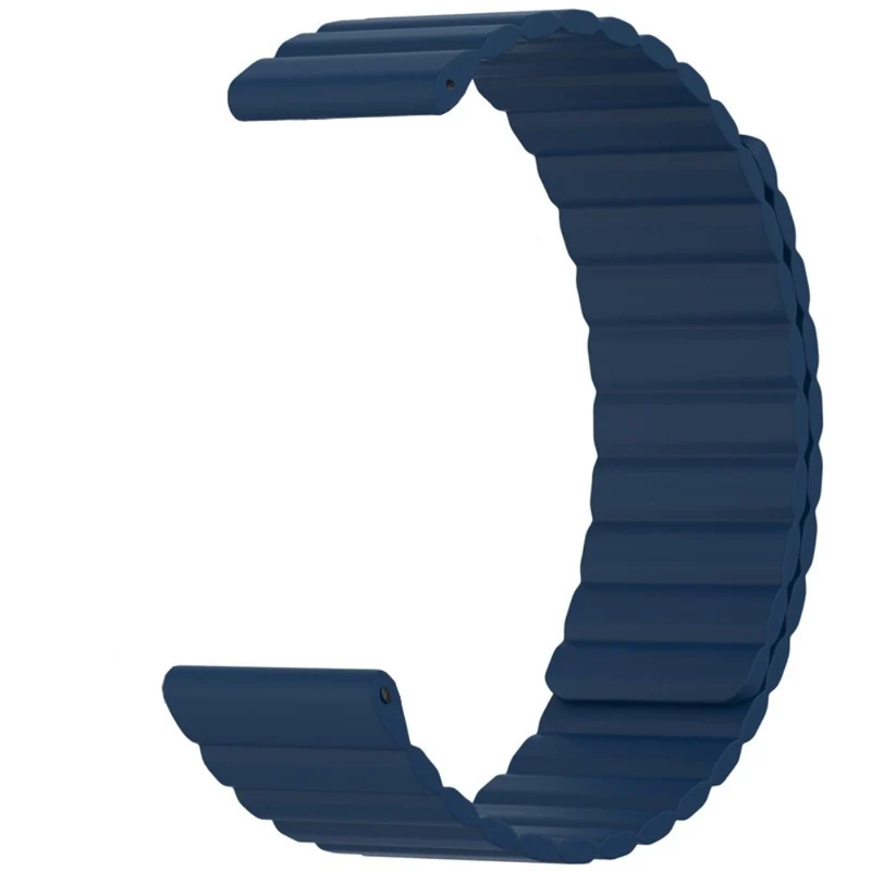 Huami Amazfit GTS 4 / 3 / 2 / 1 / mini Magnetic Watch Band Universal 22mm Silicone Straps - Black+Orange