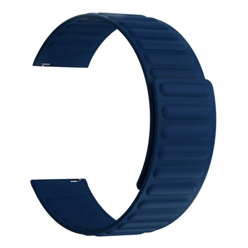 Huami Amazfit GTS 4 / 3 / 2 / 1 / mini Magnetic Watch Band Universal 22mm Silicone Straps - Black+Orange