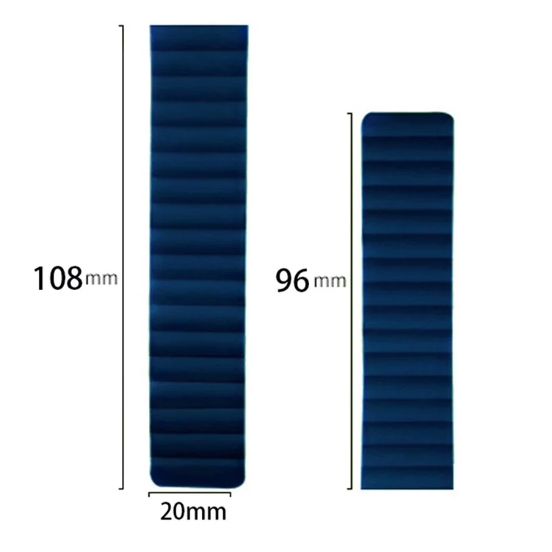 Huami Amazfit GTS 4 / 3 / 2 / 1 / mini Silicone Watch Strap 20mm Magnetic Sports Band - Black+Yellow