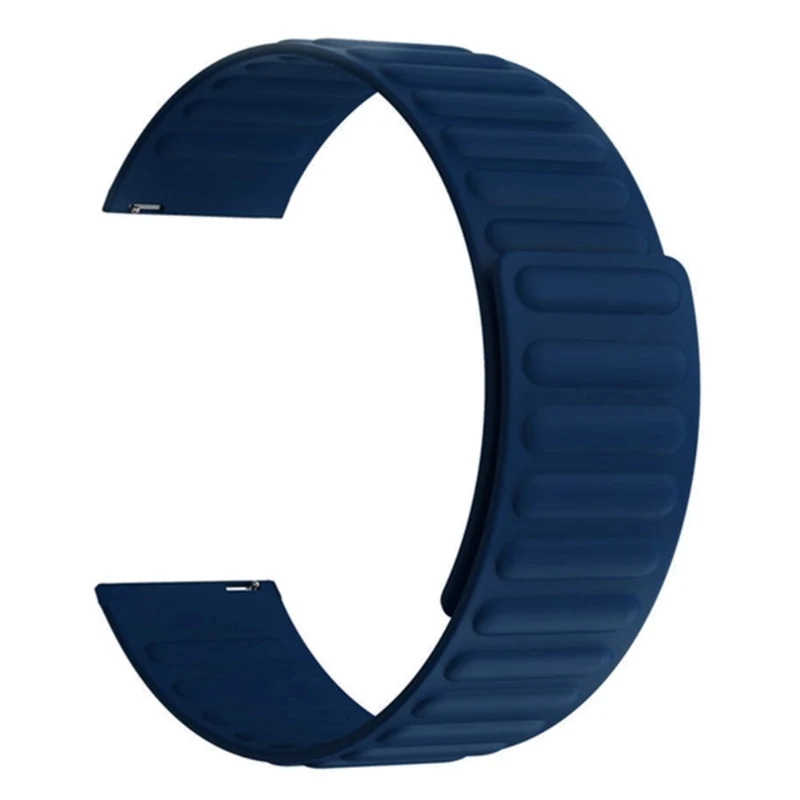 Huami Amazfit GTS 4 / 3 / 2 / 1 / mini Silicone Watch Strap 20mm Magnetic Sports Band - Black+Yellow