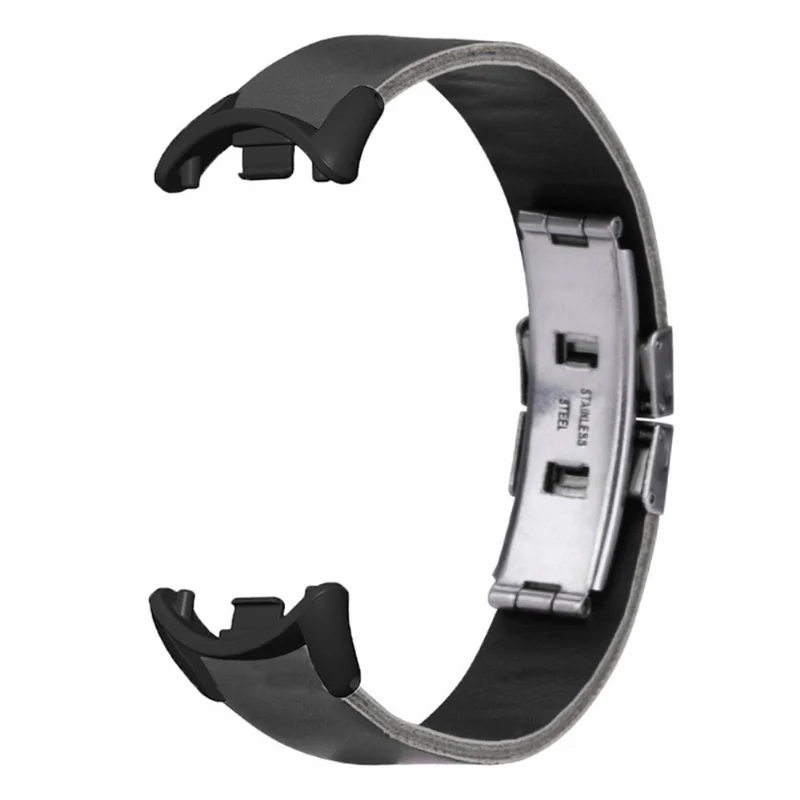 Xiaomi Smart Band 8 / 8 NFC Leather Watch Strap Butterfly Buckle Replacement Band