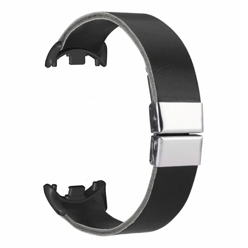 Xiaomi Smart Band 8 / 8 NFC Leather Watch Strap Butterfly Buckle Replacement Band