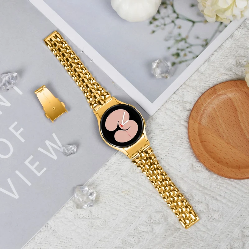 Samsung Galaxy Watch4 - 20mm - Slim Watch Band Seamless Metal Watch Strap