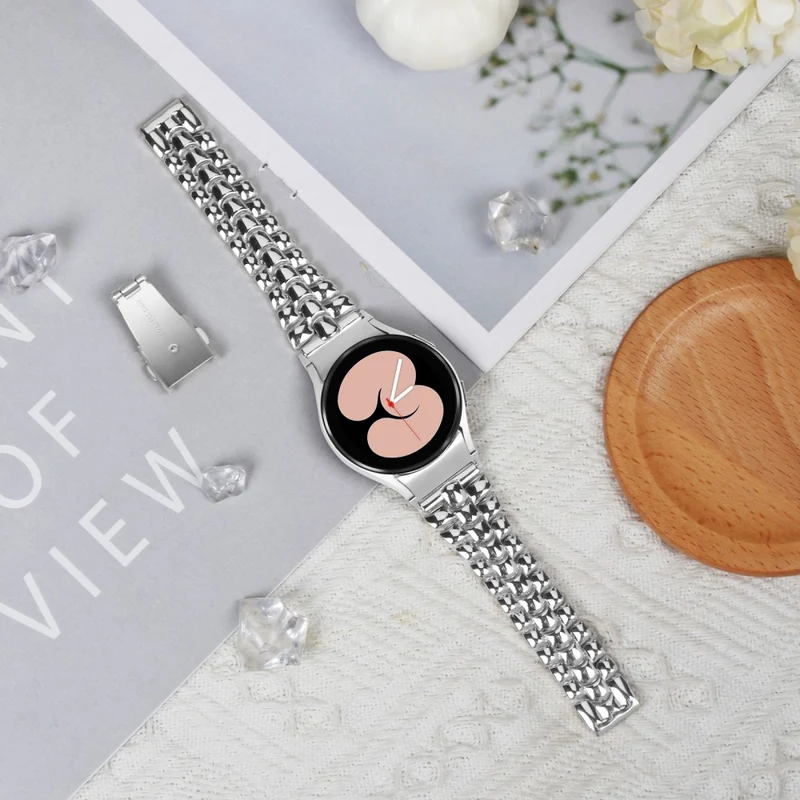 Samsung Galaxy Watch4 - 20mm - Slim Watch Band Seamless Metal Watch Strap