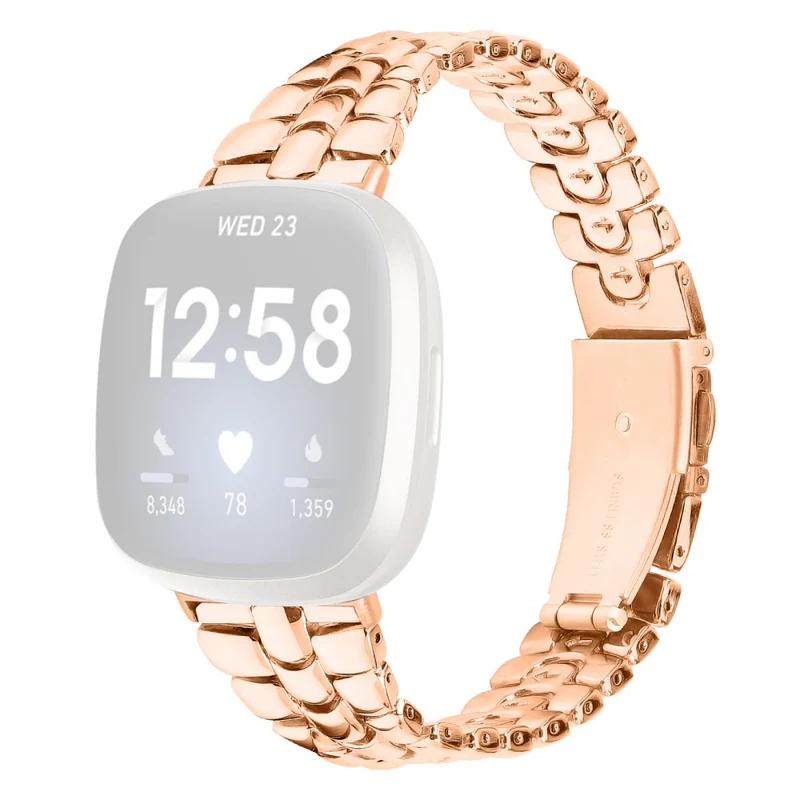 Fitbit Versa 4 / Sense 2 Stylish Alloy Watchband Replacement Wrist Strap
