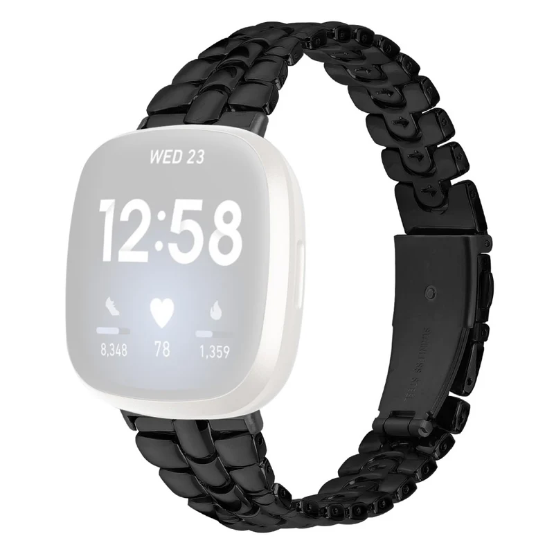 Fitbit Versa 4 / Sense 2 Stylish Alloy Watchband Replacement Wrist Strap