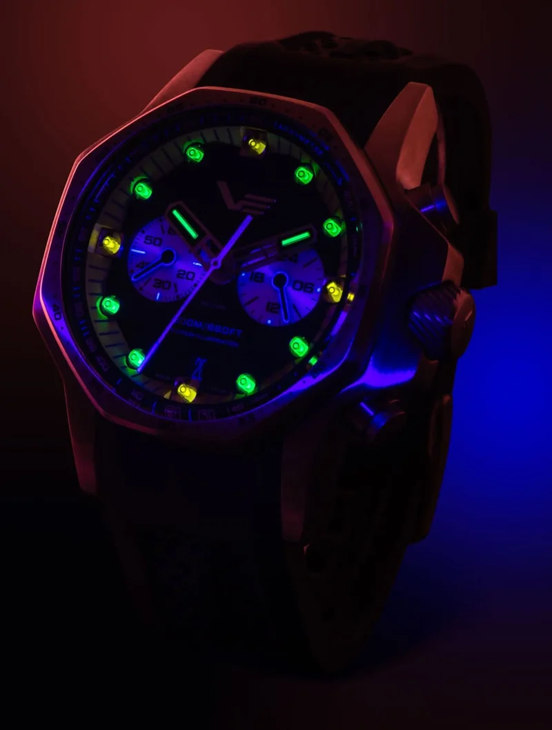 Vostok Europe Atomic Age Sakharov VK64-640A698 Herrenuhr • Tritium-Beleuchtung • K1-Sicherheitsglas
