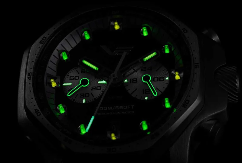 Vostok Europe Atomic Age Sakharov VK64-640A698 Herrenuhr • Tritium-Beleuchtung • K1-Sicherheitsglas