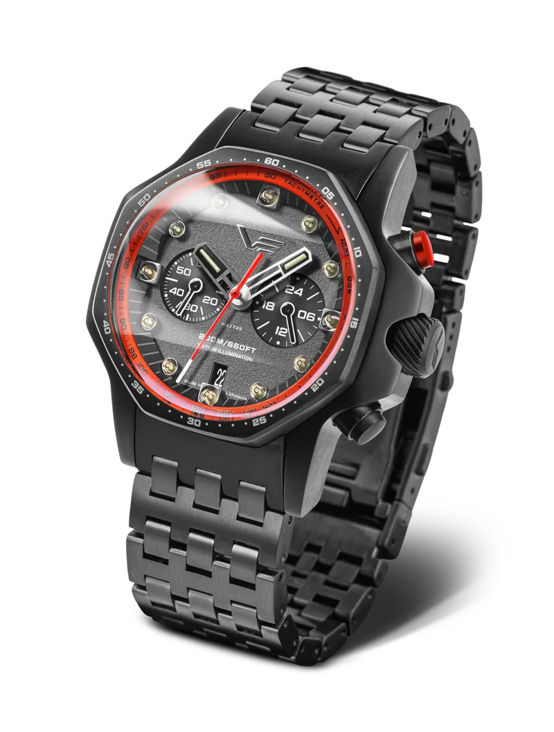 Vostok Europe SSN 571 VK64-640C699 Herrenuhr • Tritium-Beleuchtung • 30 ATM