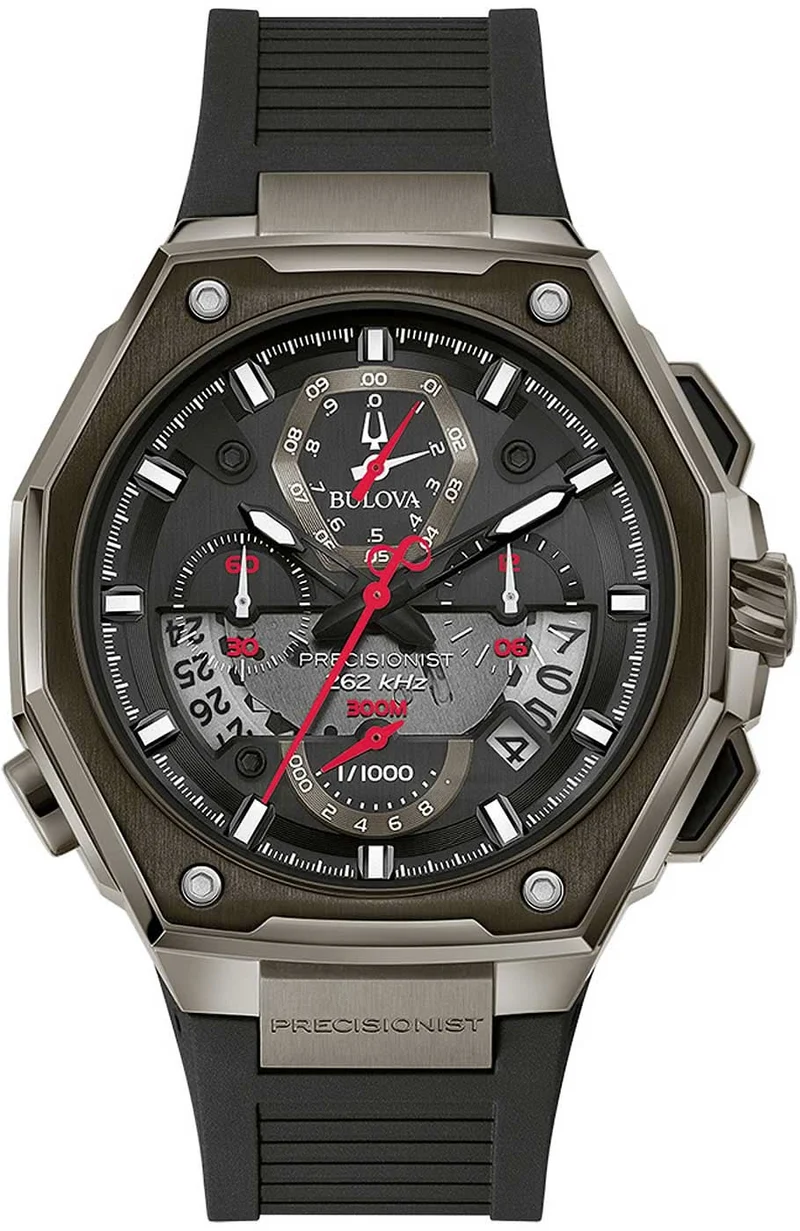 Bulova Precisionist Series X 98B358 Herrenuhr • 262 kHz Quarzwerk • 300m Wasserdicht