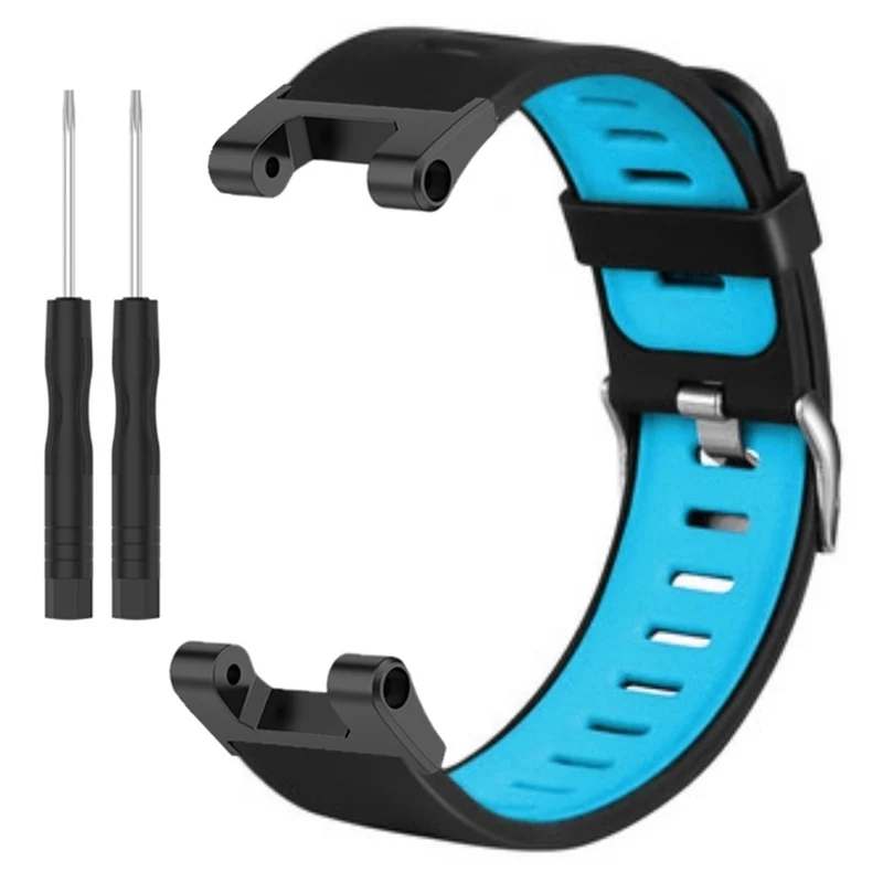 Huami Amazfit T-Rex / T-Rex Pro Silicone Watch Bands Dual Color Replacement Straps - Black+Grey
