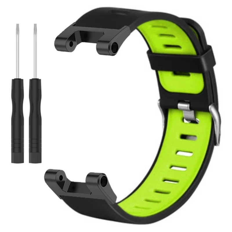 Huami Amazfit T-Rex / T-Rex Pro Silicone Watch Bands Dual Color Replacement Straps - Black+Grey