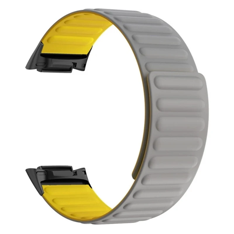 Fitbit Charge 6 / 5 Magnetic Watch Band Silicone Adjustable Wriststrap