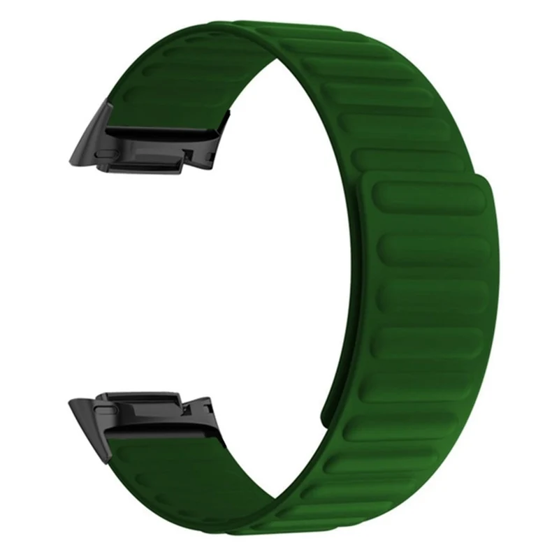 Fitbit Charge 6 / 5 Magnetic Watch Band Silicone Adjustable Wriststrap