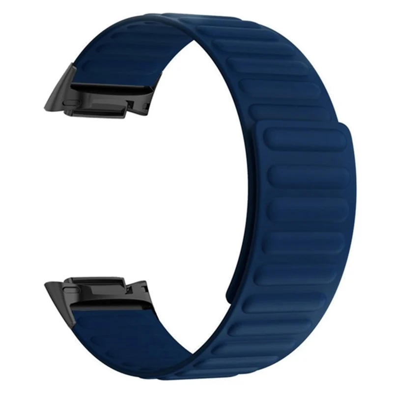 Fitbit Charge 6 / 5 Magnetic Watch Band Silicone Adjustable Wriststrap