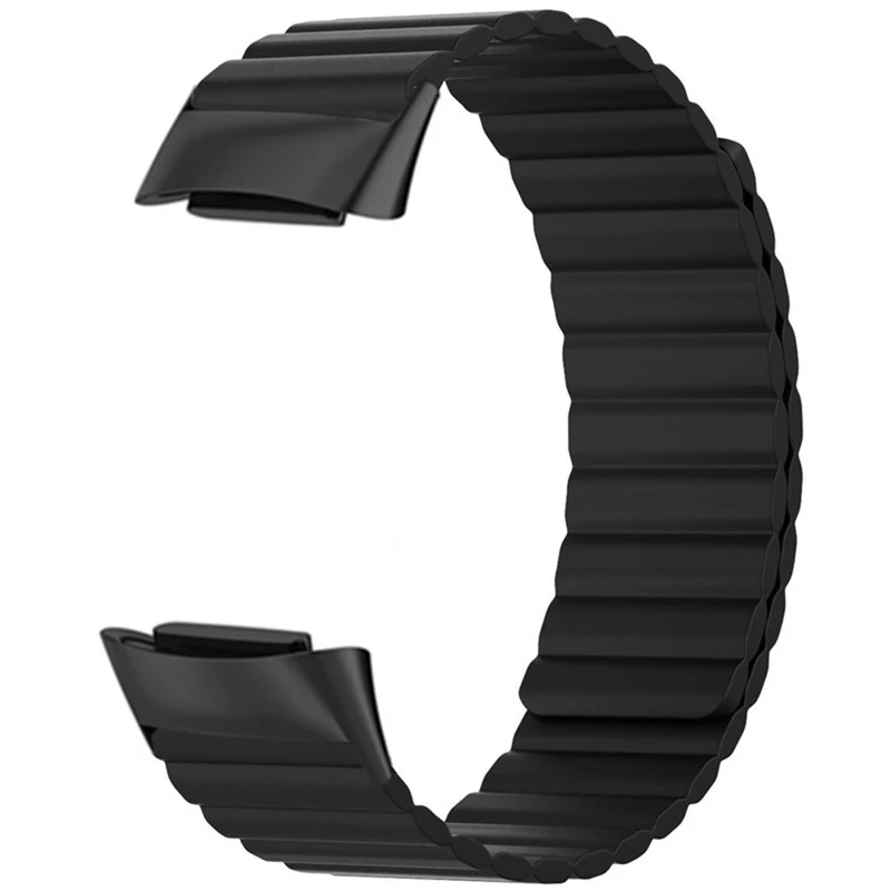 Fitbit Charge 6 / 5 Magnetic Watch Band Silicone Adjustable Wriststrap