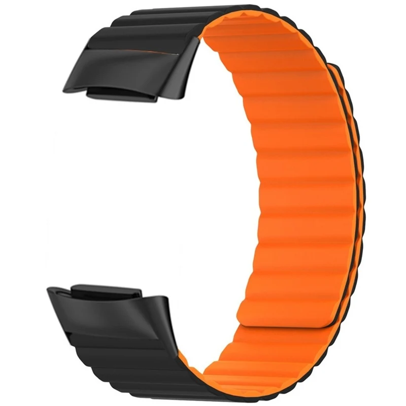 Fitbit Charge 6 / 5 Magnetic Watch Band Silicone Adjustable Wriststrap