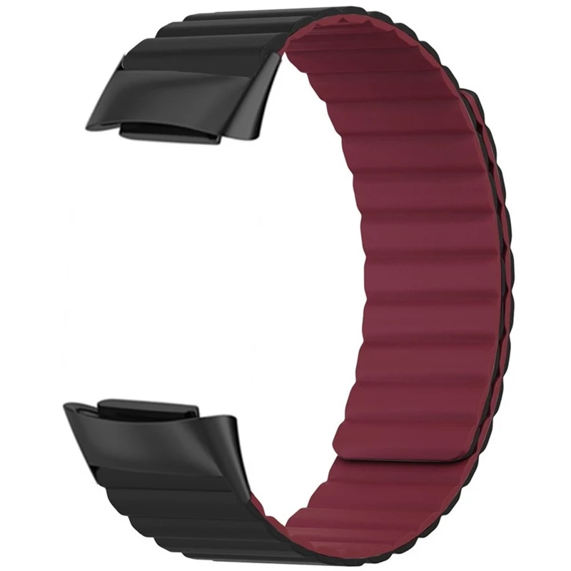 Fitbit Charge 6 / 5 Magnetic Watch Band Silicone Adjustable Wriststrap