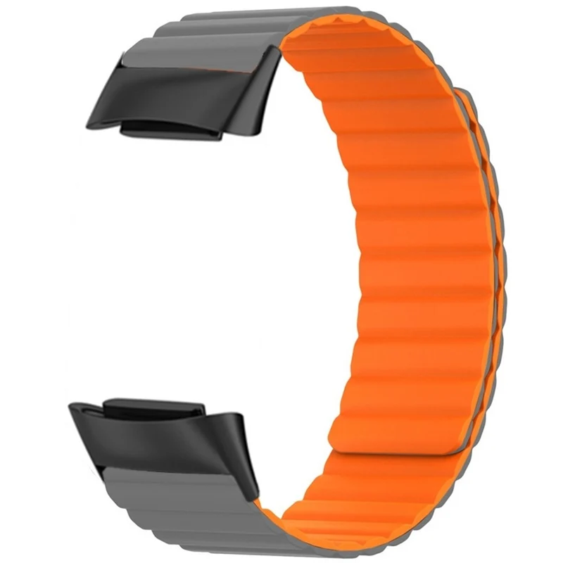 Fitbit Charge 6 / 5 Magnetic Watch Band Silicone Adjustable Wriststrap