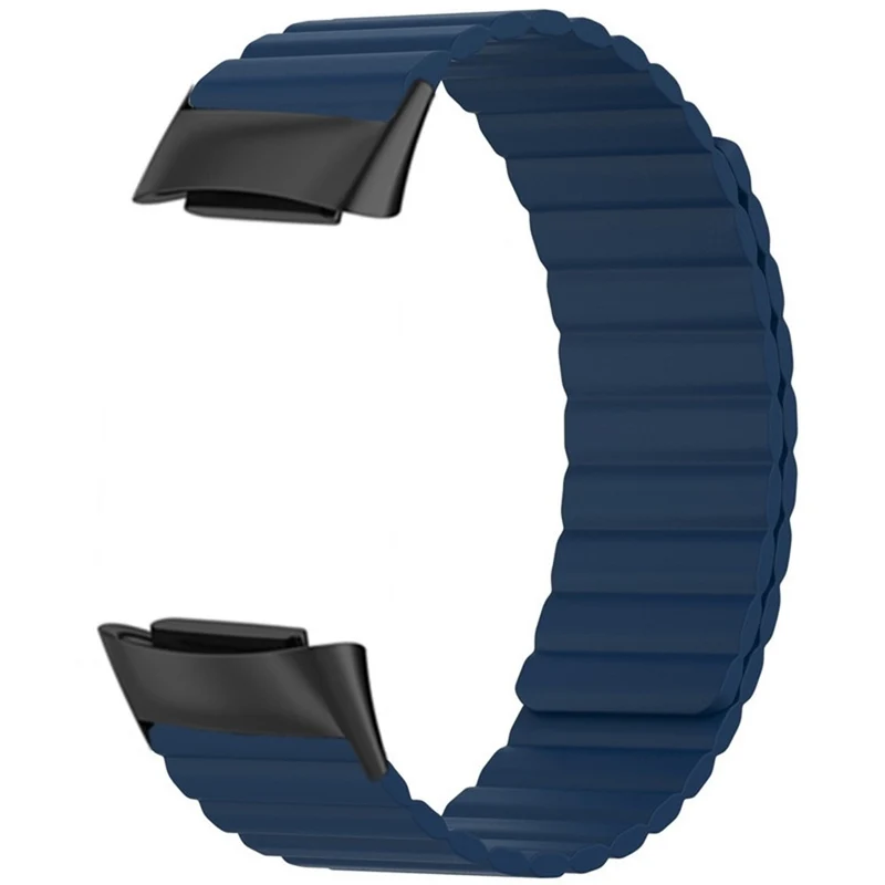 Fitbit Charge 6 / 5 Magnetic Watch Band Silicone Adjustable Wriststrap