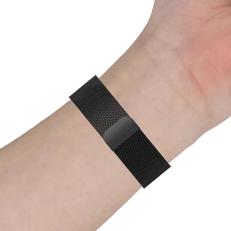 Honor Watch 4 Stainless Steel Mesh Watch Band Magnetic Straps with Watch Case