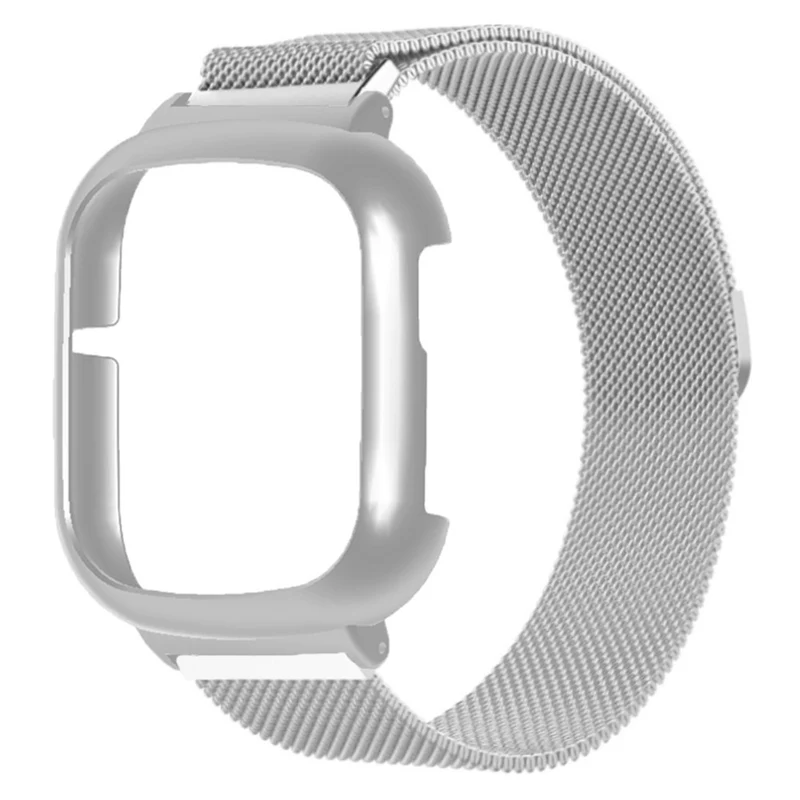 Honor Watch 4 Stainless Steel Mesh Watch Band Magnetic Straps with Watch Case