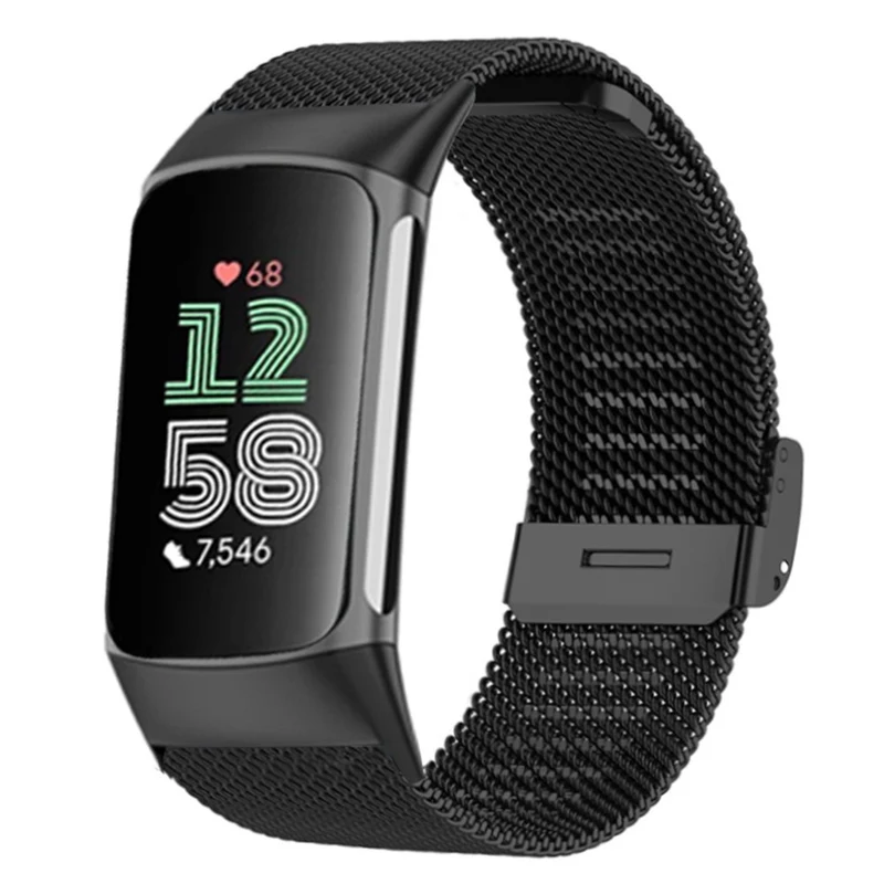 Fitbit Charge 6 / 5 Milanese Mesh Watch Bands Replacement Watch Straps