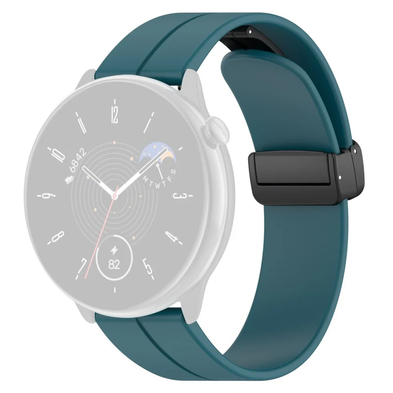 Huami Amazfit GTR Mini / GTS 4 / 3 / 2 / Bip 3 Watch Band Magnetic Folding Buckle 20mm Silicone Strap