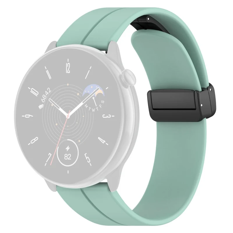 Huami Amazfit GTR Mini / GTS 4 / 3 / 2 / Bip 3 Watch Band Magnetic Folding Buckle 20mm Silicone Strap
