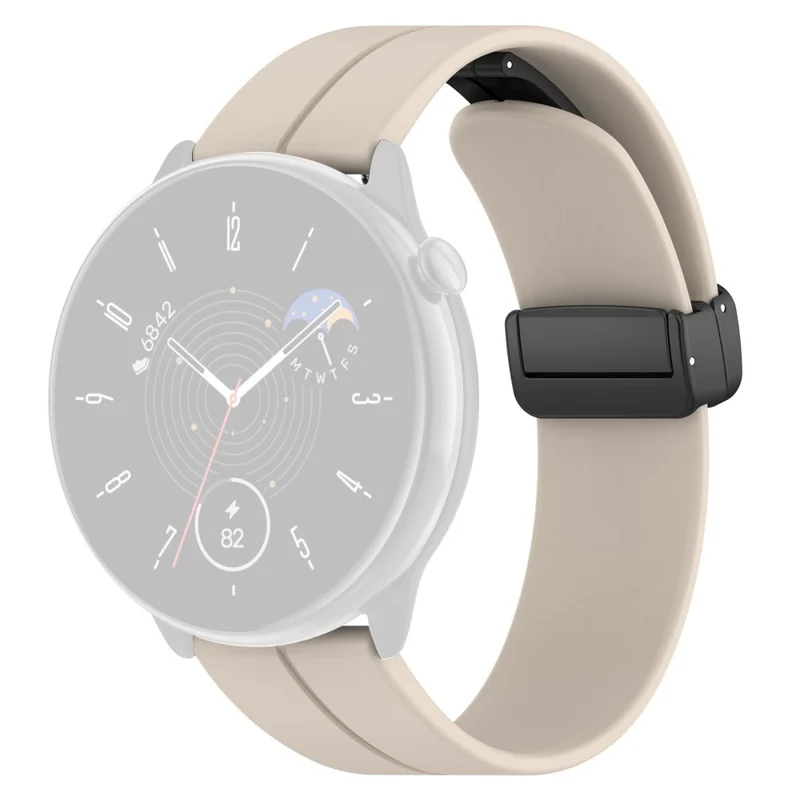 Huami Amazfit GTR Mini / GTS 4 / 3 / 2 / Bip 3 Watch Band Magnetic Folding Buckle 20mm Silicone Strap