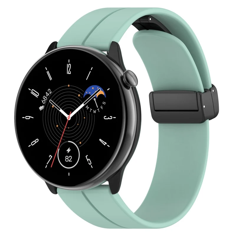Huami Amazfit GTR Mini / GTS 4 / 3 / 2 / Bip 3 Watch Band Magnetic Folding Buckle 20mm Silicone Strap