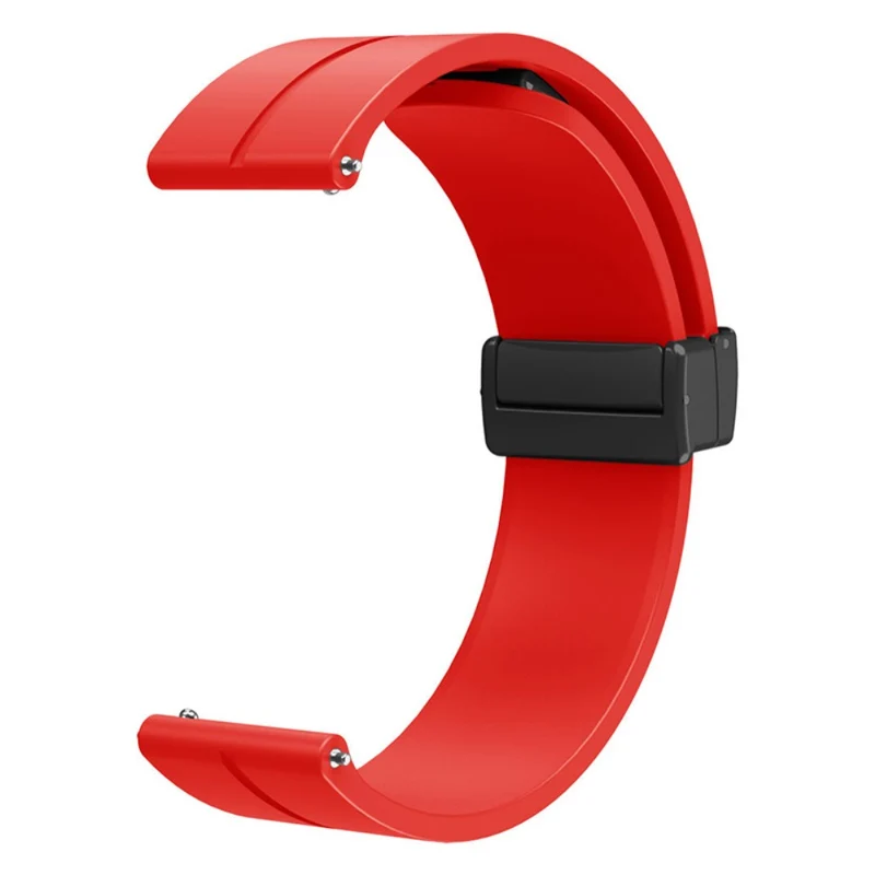 Huami Amazfit GTR Mini / GTS 4 / 3 / 2 / Bip 3 Watch Band Magnetic Folding Buckle 20mm Silicone Strap